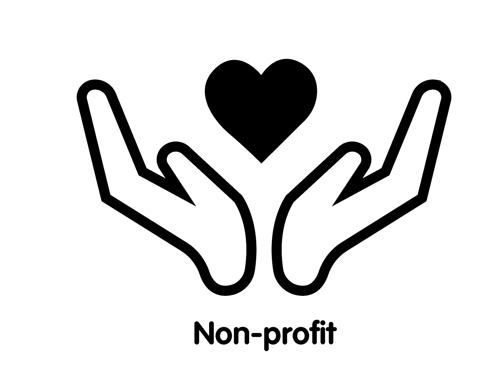 Hand with heart icon